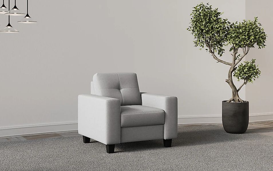 Places of Style Sessel "Varese", Kreuznaht in beige günstig online kaufen