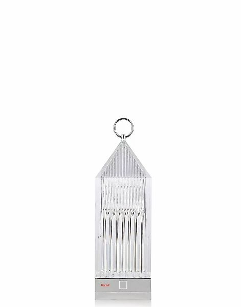 Kartell Lantern LED-Tischleuchte, transparent IP54 günstig online kaufen