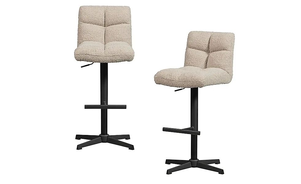 WOOOD Barstuhl 2er-Set   ¦ beige ¦ Maße (cm): B: 58 H: 114 Polstermöbel > H günstig online kaufen