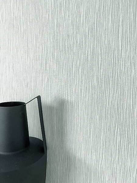 Newroom Vliestapete, Grau Tapete Modern Unifarbe günstig online kaufen
