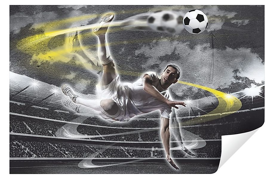 Wallarena Fototapete Kinderzimmer Jungen Fußball Fußballer günstig online kaufen