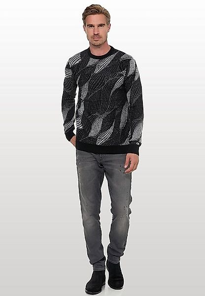 Rusty Neal Strickpullover im angesagten Wellen-Design günstig online kaufen