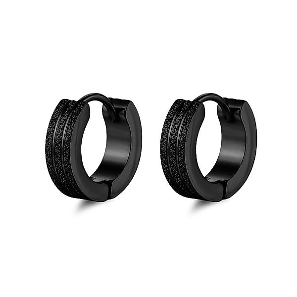 KARMA Paar Creolen Glitzer Edelstahl Silber, günstig online kaufen