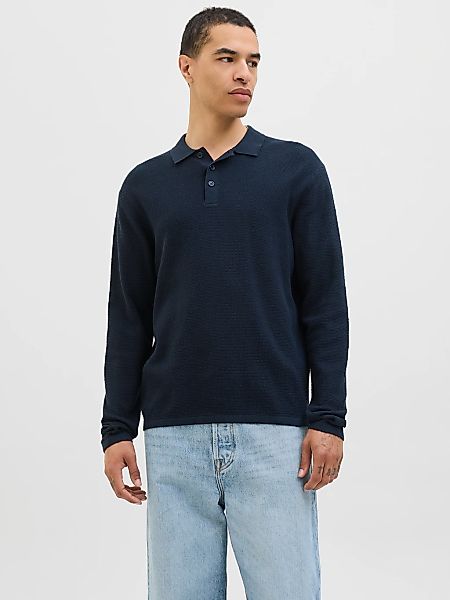 Jack & Jones Strickpullover "JJEGEORGE KNIT POLO LS SN" günstig online kaufen