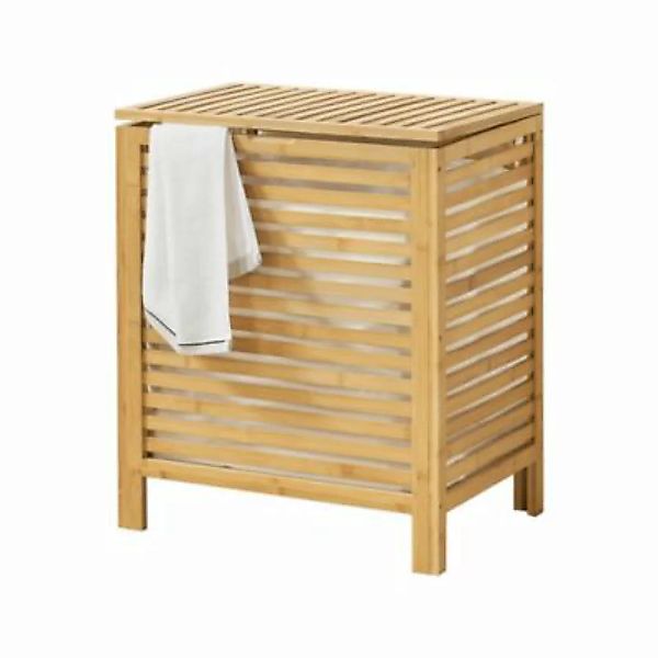 en.casa Bambus Wäschekorb Skövde Wäschetruhe Wäschesammler mit herausnehmba günstig online kaufen