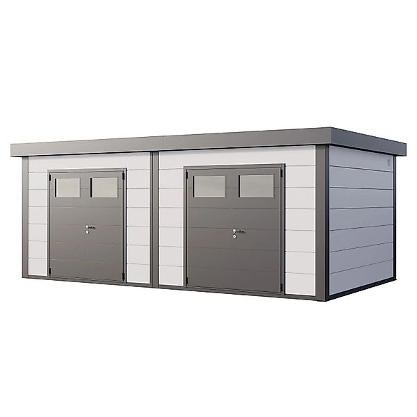 Gerätehaus Duo 3336+ Weiß 642 cm x 358 cm günstig online kaufen