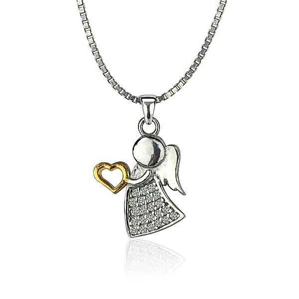 NAHLE Kette mit Anhänger Engel Flügel Glücksbringer Schutzengel Engelsflüge günstig online kaufen