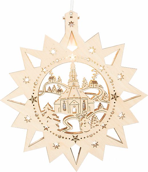 SAICO Original LED Fensterbild "Seiffener Kirche, inkl. LED-Leuchtmittel, w günstig online kaufen