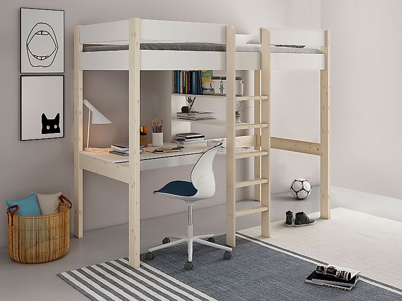 Lüttenhütt Hochbett »Stockbett, Kinderbett, "ROBIN " FSC® zertifiziertes Ma günstig online kaufen