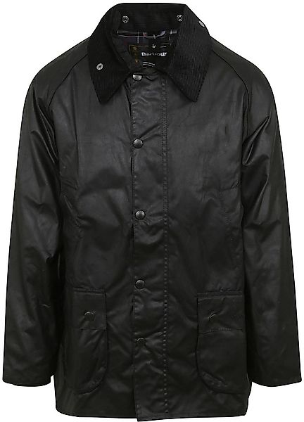 Barbour Bedale Wachsjacke Schwarz - Größe 50 günstig online kaufen