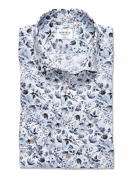 MARVELIS Langarmhemd mit floralem Allover-Print günstig online kaufen