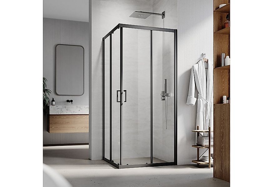 SONNI Eckdusche Eckdusche Eckdusche Eckdusche Duschkabine Eckeinstieg Schie günstig online kaufen