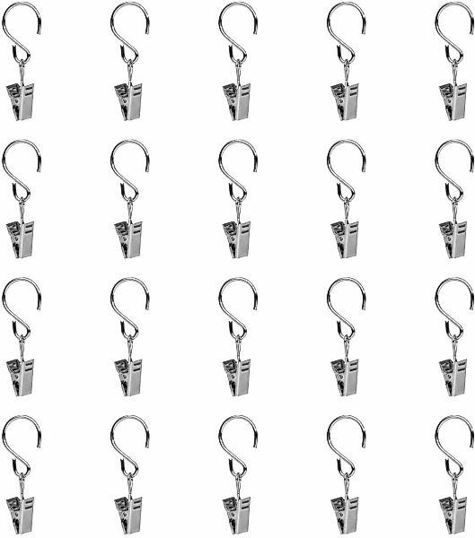 LICHTBLICK ORIGINAL Gardinenstange "Seilhaken mit Klammer für Seilspanngarn günstig online kaufen