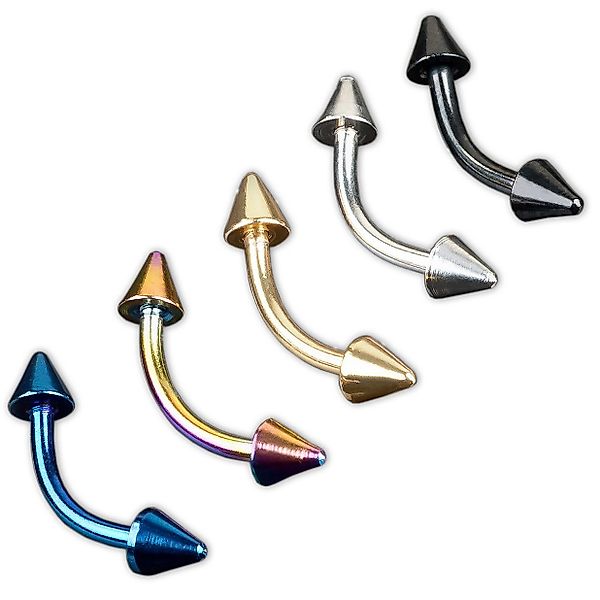 viva-adorno Augenbrauenpiercing-Set Piercing Banane mit Spikes günstig online kaufen