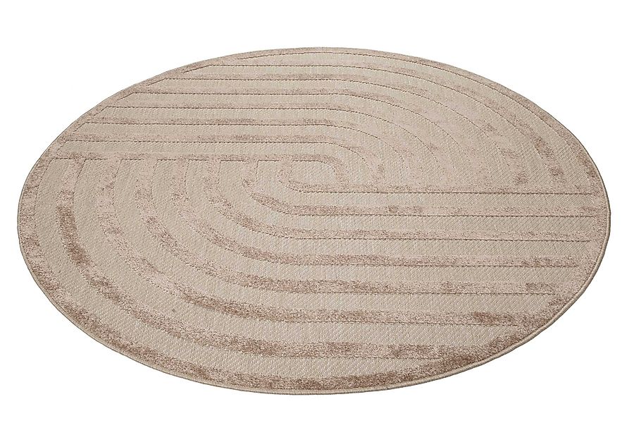 Esprit Outdoorteppich »Spirit, ESP-54229«, rund, 6 mm Höhe, mit Hoch-Tief-E günstig online kaufen