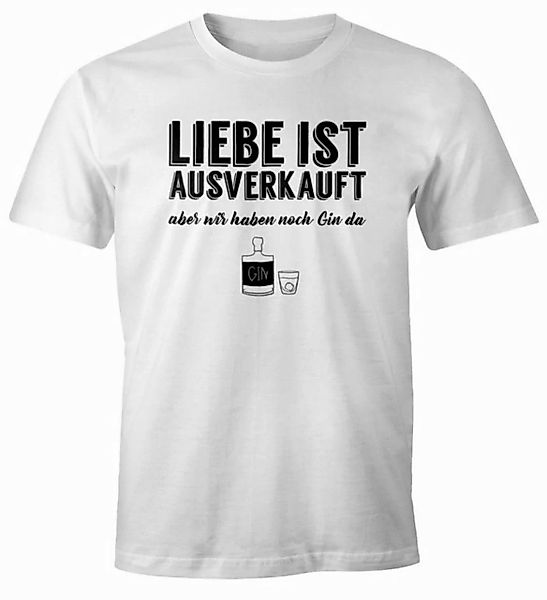 MoonWorks Print-Shirt Herren T-Shirt Spruch Liebe ist aus aber wir haben no günstig online kaufen