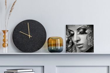 OneMillionCanvasses® Leinwandbild Frau - Gold - günstig online kaufen