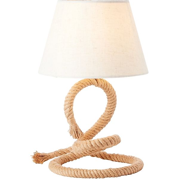 Brilliant Tischlampe Sailor Weiß-Natur günstig online kaufen