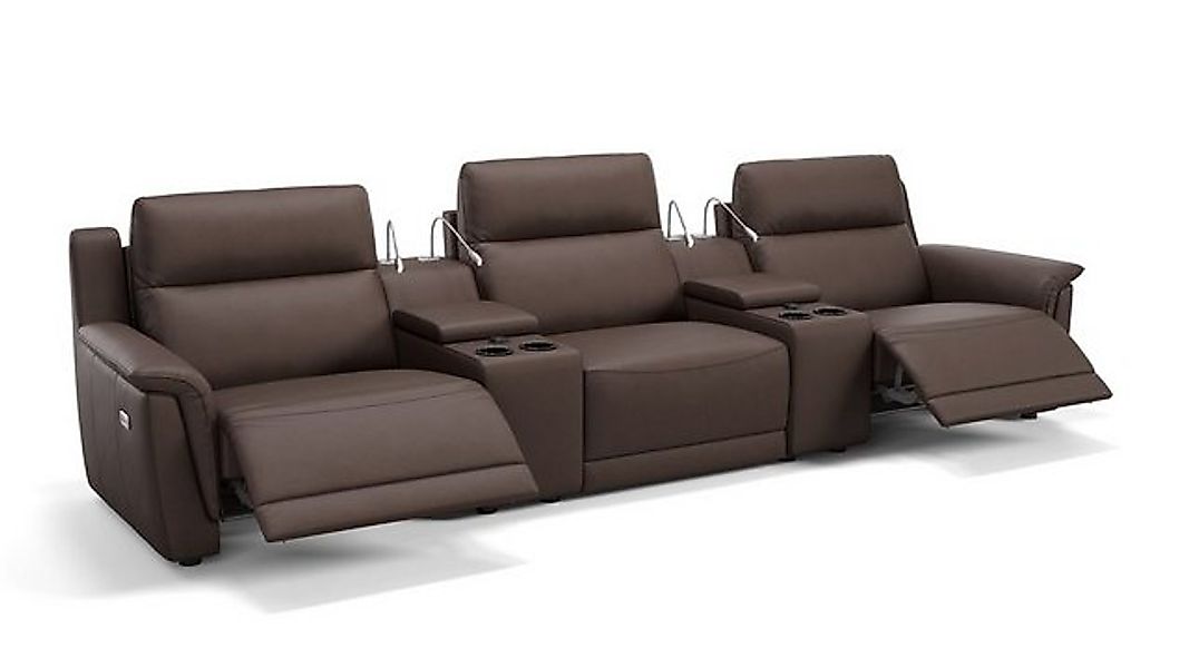 Sofanella 3-Sitzer Leder MALITO, Heimkinosofa, Kinocouch, Funktionssofa, Ki günstig online kaufen
