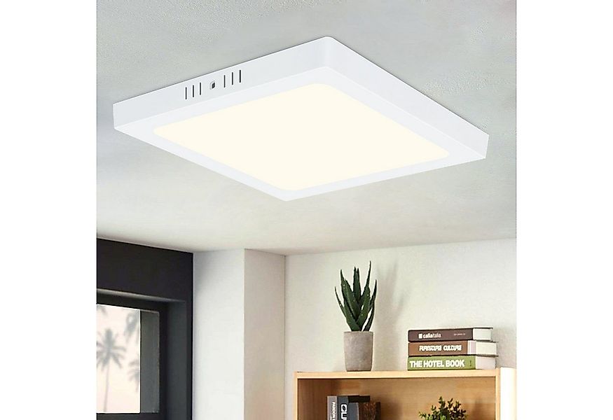 ZMH LED Deckenleuchte Wohnzimmer ∅23CM Weiß Modern 18W Deckenlampe Kinderzi günstig online kaufen