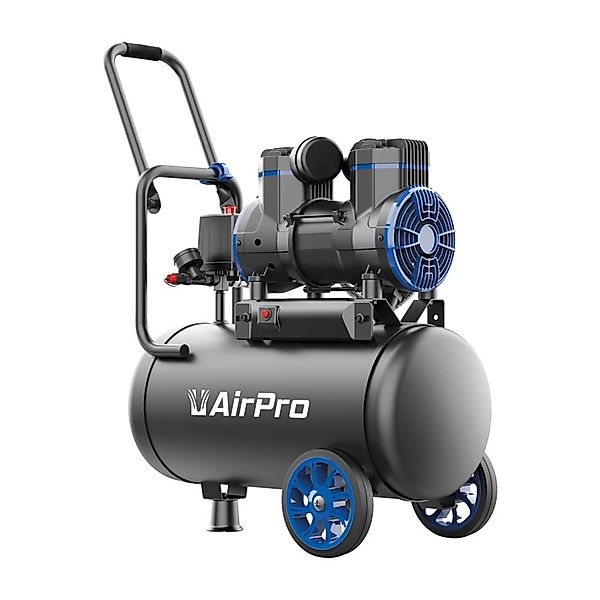 DeTec. Luftkompressor 2 PS Geräuscharmer Ölfreier Kompressor mit 24L Tank günstig online kaufen