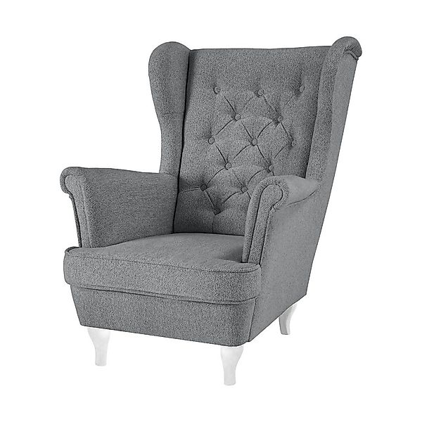 Beautysofa Ohrensessel Sessel FALCO Chesterfield Wohnzimmersessel günstig online kaufen