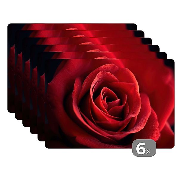 MuchoWow Platzset Rot - Rose - günstig online kaufen