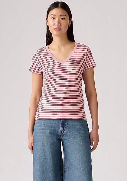 Levis V-Shirt "PERFECT VNECK", mit Mini-Batwing-Logostickerei günstig online kaufen