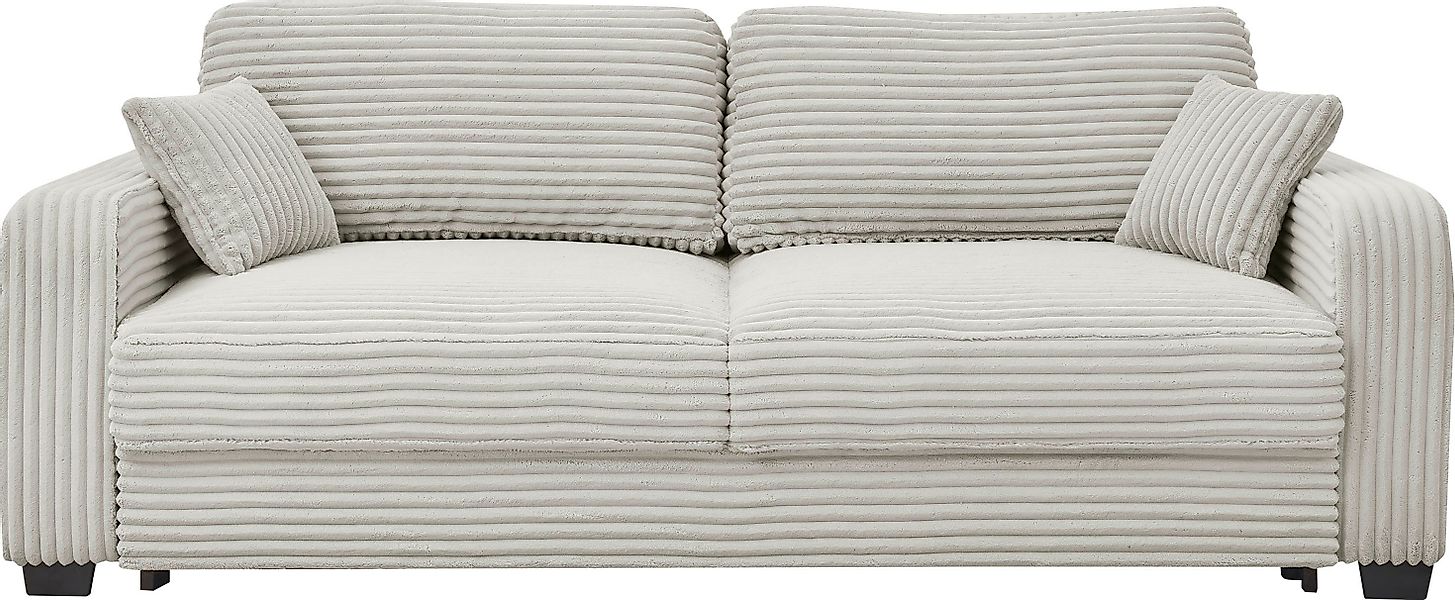 ED EXCITING DESIGN Schlafsofa "Carrara", mit Bettkasten & 2 Zierkissen günstig online kaufen