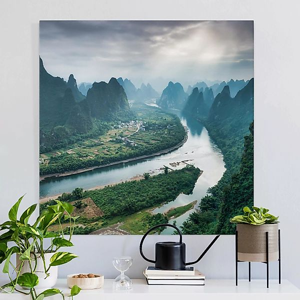 Leinwandbild Talblick über den Li-Fluss günstig online kaufen