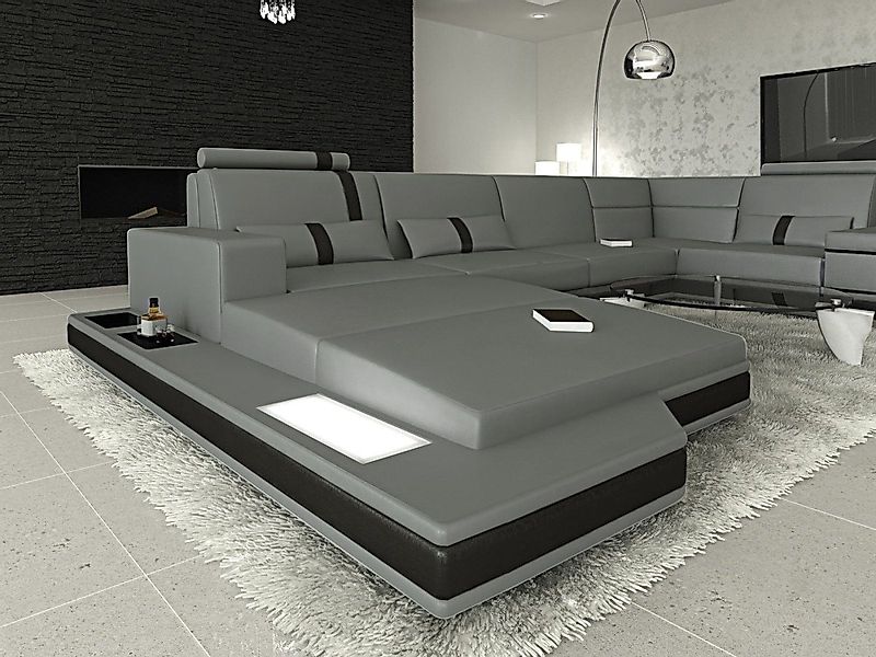Sofa Dreams Wohnlandschaft Ledersofa Ledercouch Messana günstig online kaufen