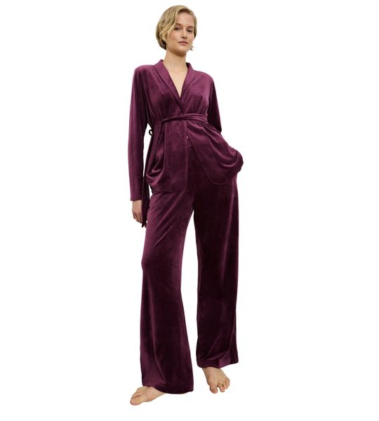 Triumph Homewearhose "Sensual Velour Wide Leg Trousers" elegante lässige Pa günstig online kaufen
