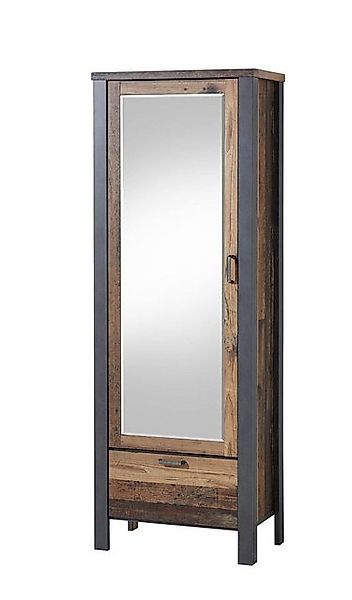 Innostyle Kleiderschrank Garderobenschrank CARDIFF 1-türig mit Spiegel - Vi günstig online kaufen