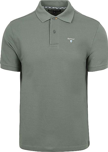 Barbour Tartan Pique Poloshirt Vintage Grün - Größe L günstig online kaufen