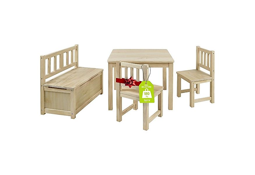 BOMI Kindersitzgruppe Holzsitzgruppe Anna, (4-tlg), Kindertischgruppe aus H günstig online kaufen
