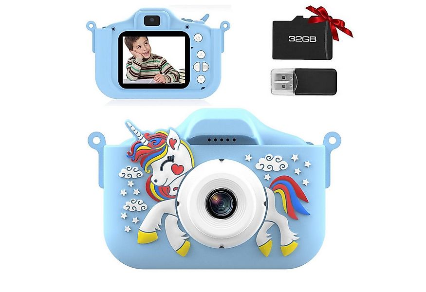 BlingBin 2.0” Display Digitalkamera, 1080P HD Fotoapparat mit 32GB SD Karte günstig online kaufen