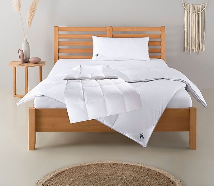 Älgdröm Daunenbettdecke + Kopfkissen »Lodiken, Bettdecke 135x200 cm, 155x22 günstig online kaufen
