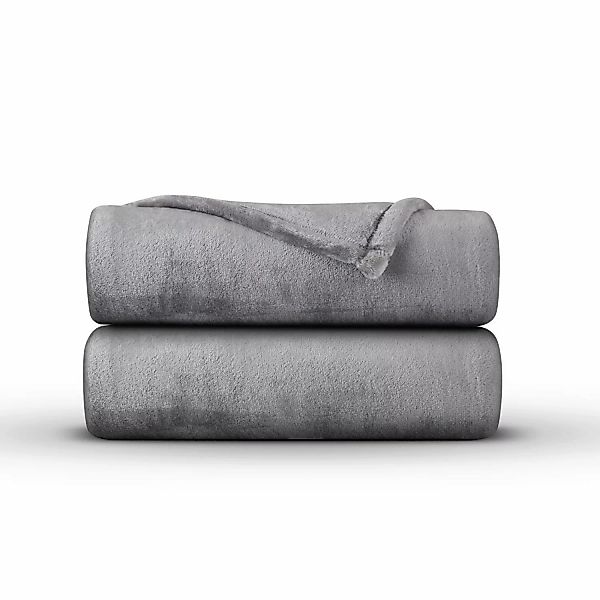 Bestlivings Kuscheldecke Mirabella Cashmere Touch 220 x 240 cm Hellgrau günstig online kaufen