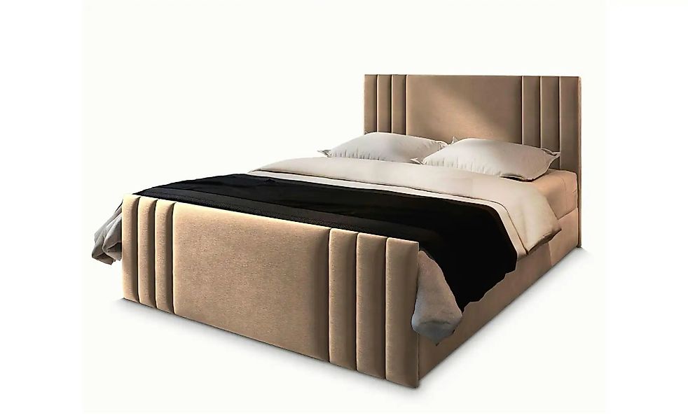 MASSENO Boxbett mit Bettkasten Kanes ¦ beige ¦ Maße (cm): B: 140 H: 98 Bett günstig online kaufen