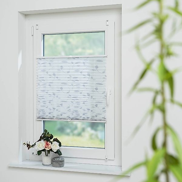 HOMBERA Plissee mit Blättermotiv, Lichtschutz, ohne günstig online kaufen