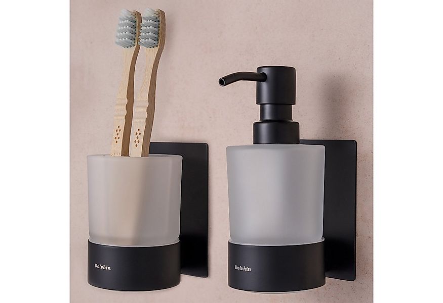Dolvhin Seifenspender und Zahnputzbecher Set, Glas Handseifenspender & Zahn günstig online kaufen