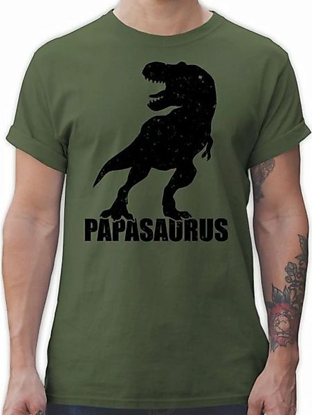 Shirtracer T-Shirt Papasaurus mit T-Rex Vatertag Geschenk für Papa günstig online kaufen