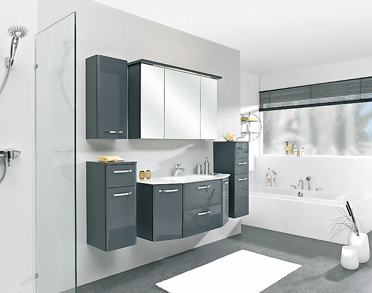 Saphir Badmöbel-Set "Quickset 327 5-teilig, Waschplatz und LED-Spiegelschra günstig online kaufen
