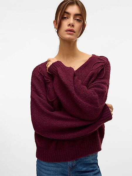 Vero Moda V-Ausschnitt-Pullover VMLOLLIPOP LS V-NECK günstig online kaufen