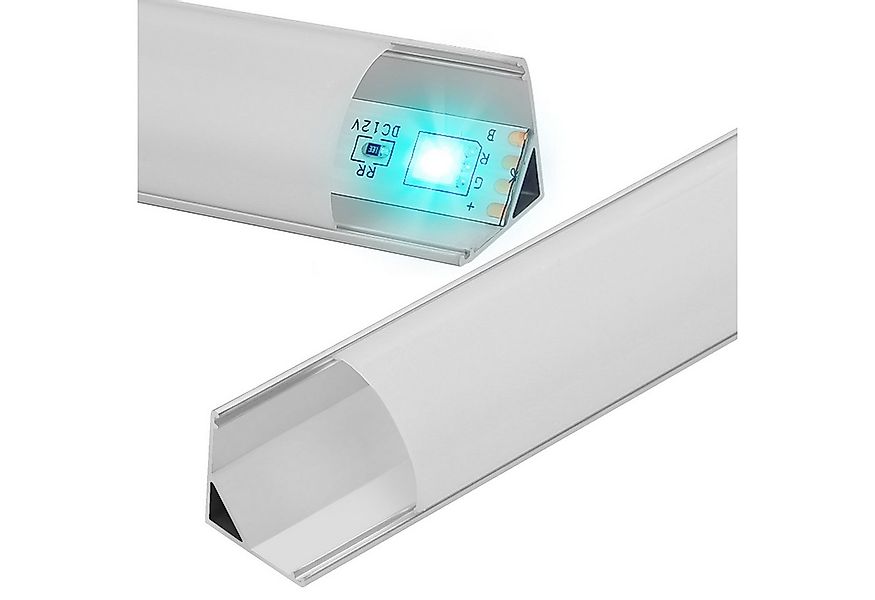 Clanmacy LED-Stripe-Profil 10x1m LED Aluminium Profil LED-Strip Schiene günstig online kaufen