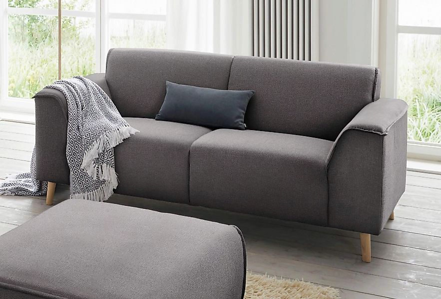 andas 2-Sitzer "Janek", mit Federkern und Keder in scandinavischem Design günstig online kaufen