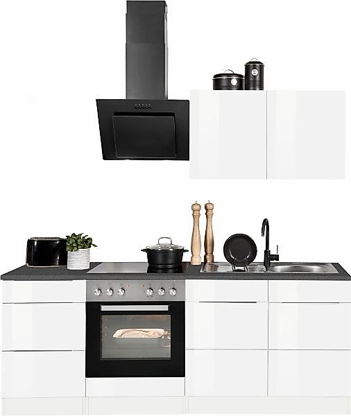 KOCHSTATION Küchenzeile "KS-Brindisi", Breite 210 cm, wahlweise mit E-Gerät günstig online kaufen