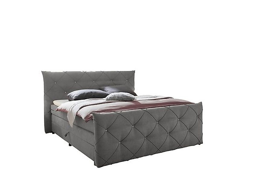 freiraum Boxspringbett Villano, Liegefläche 180x200cm, in Dark Grey - 231x2 günstig online kaufen