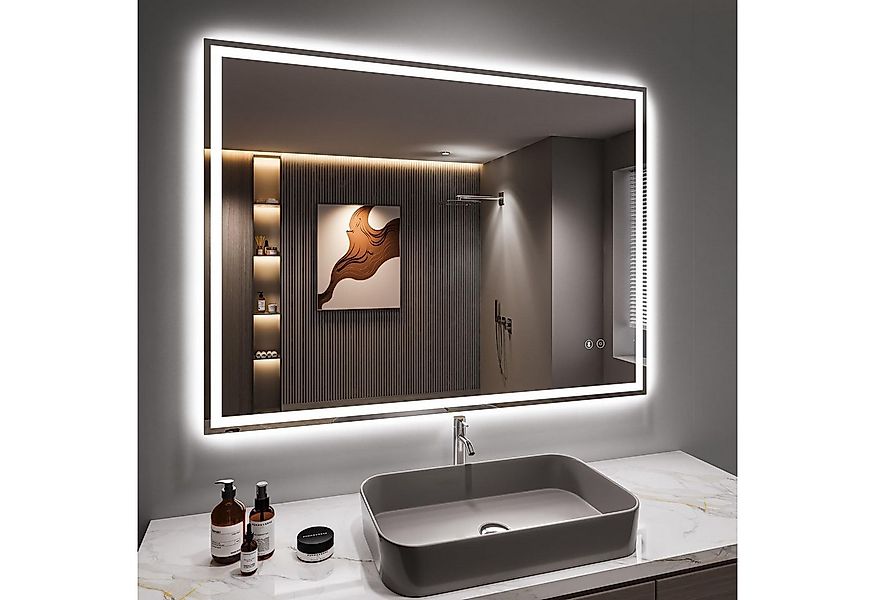 Dripex Badspiegel Led Badezimmerspiegel mit Beleuchtung, Bluetooth-Lautspre günstig online kaufen