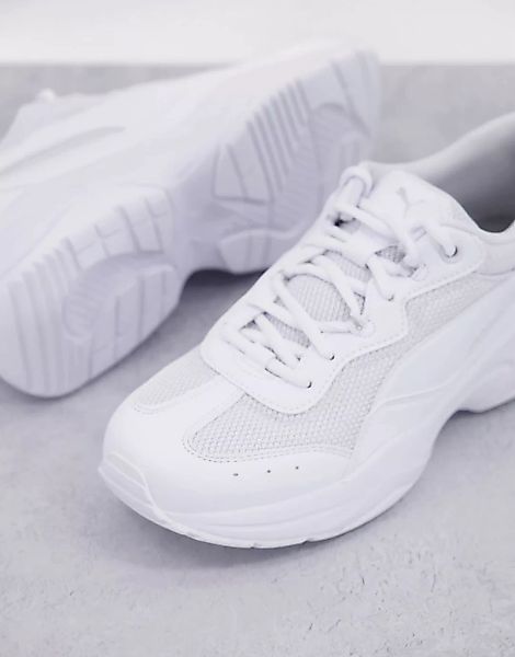 Puma – Cilia – Klobige Sneaker in Weiß günstig online kaufen